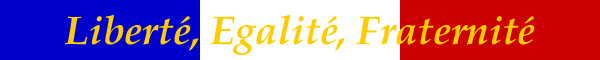 Bannière « Liberté, Égality, Fraternité »