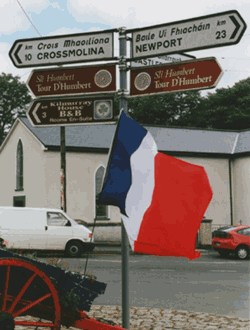 D'Humbert" signposts in Lahardane