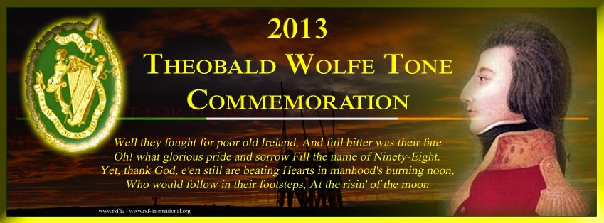 Bannière commémorant Wolfe Tone