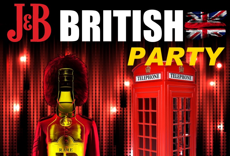 Bannière de la soirée « J&B British Party »