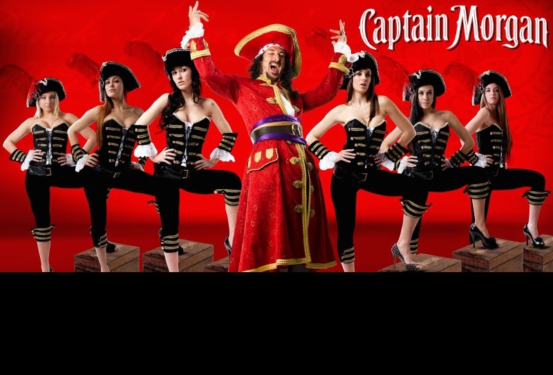 Bannière de la soirée « Captain Morgan » avec les Morganettes