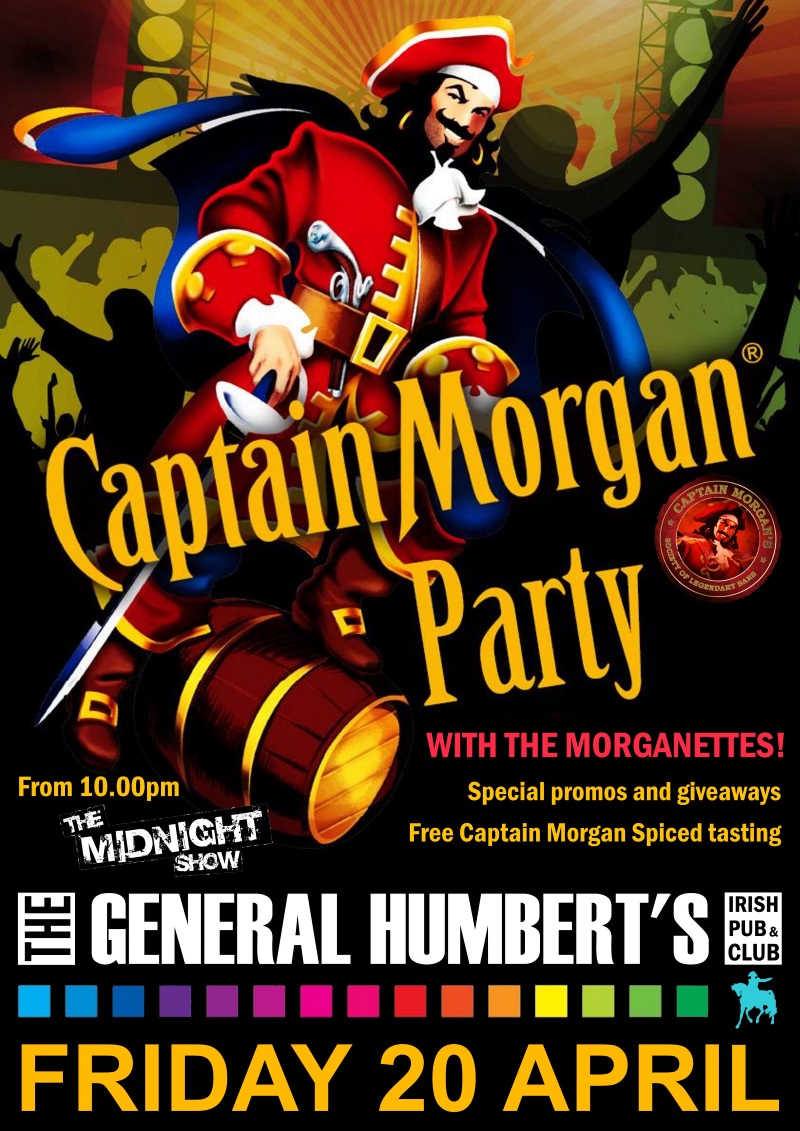 Affiche pour la soirée « Captain Morgan Party »