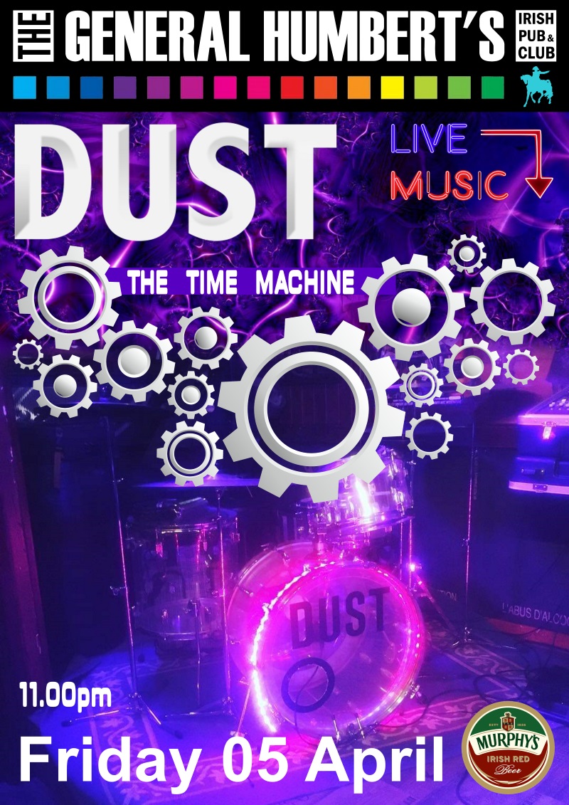 Affiche du concert en direct « Dust The Time Machine »