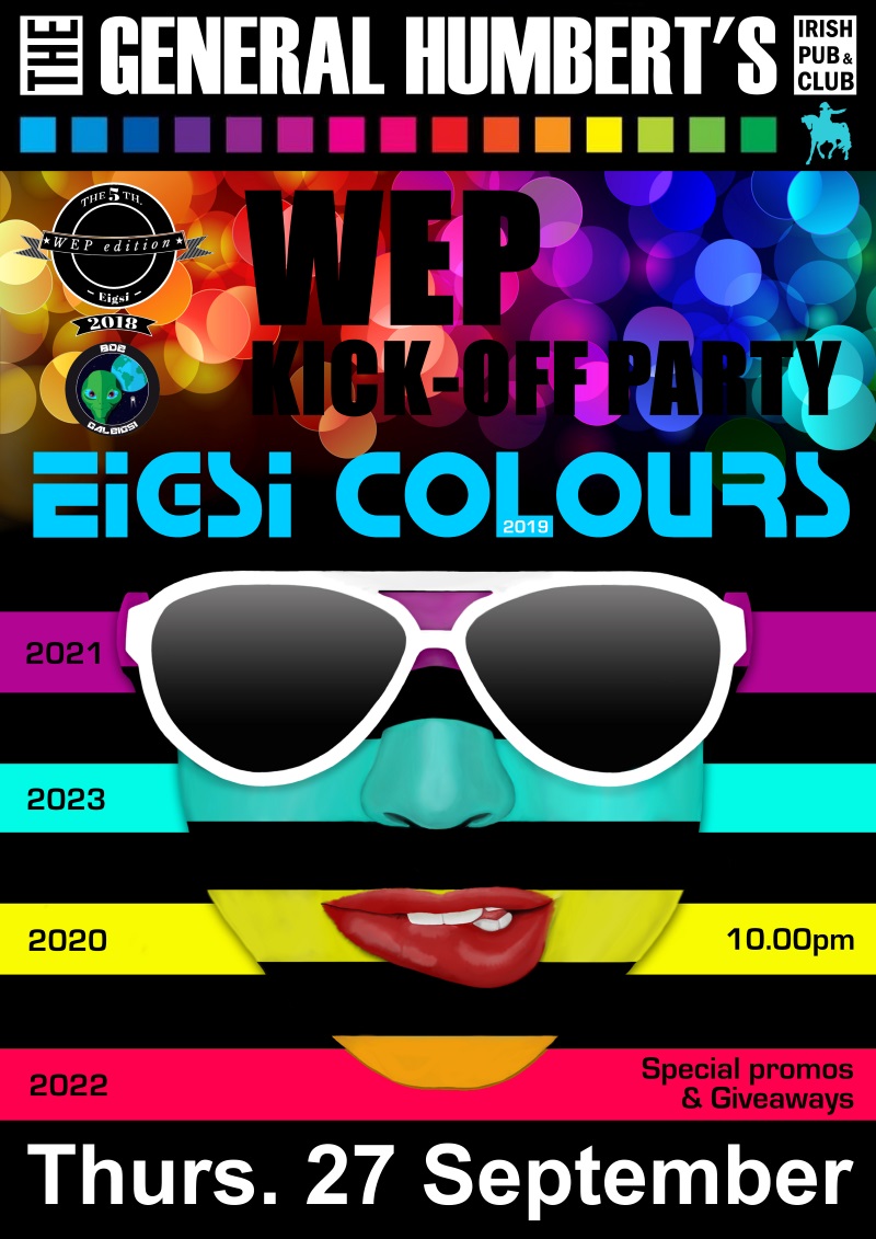 Affiche de la soirée « Colours » de l'EIGSI