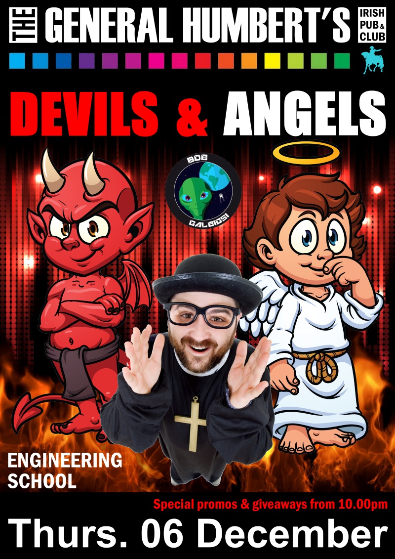 Affiche de la soirée « Devils & Angels » de l'EIGSI
