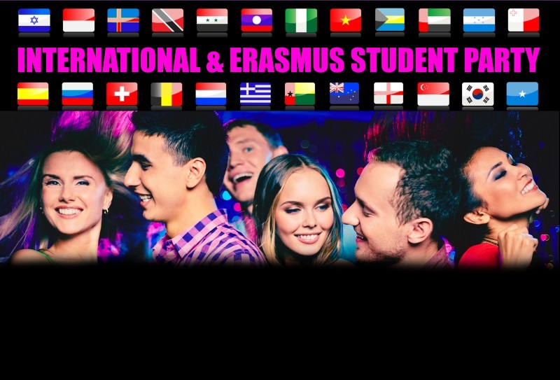 Bannière de la soirée « International & Erasmus Student Party », 2018