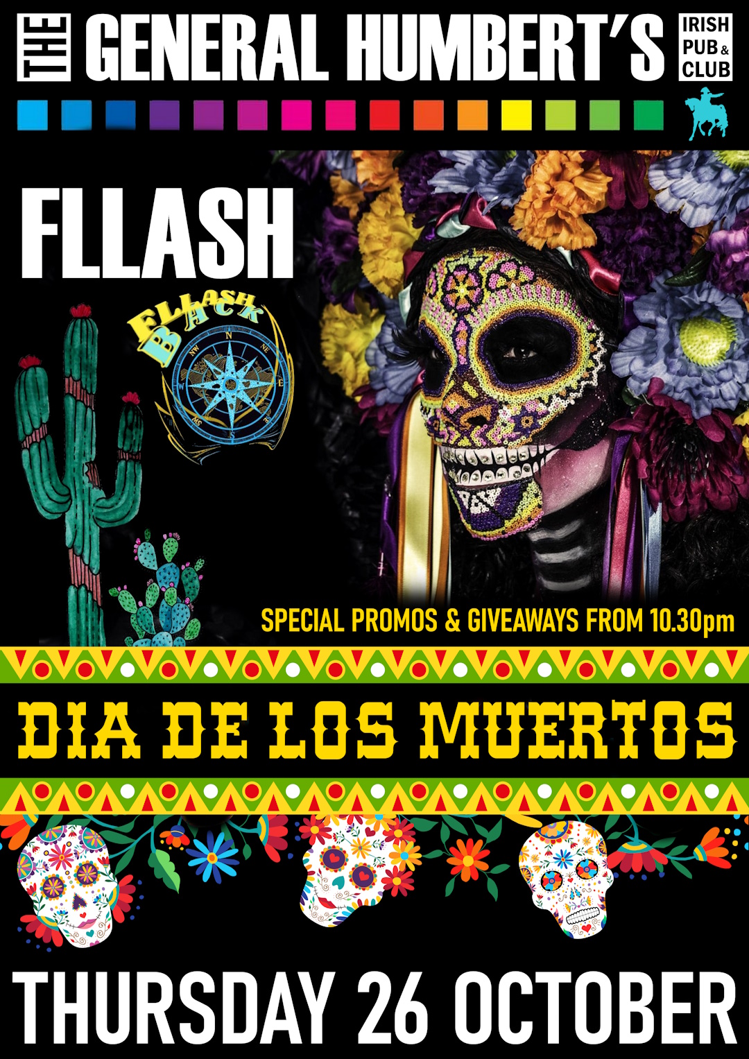 Affiche de la soirée « Dia de los Muertos » de la FLLASH
