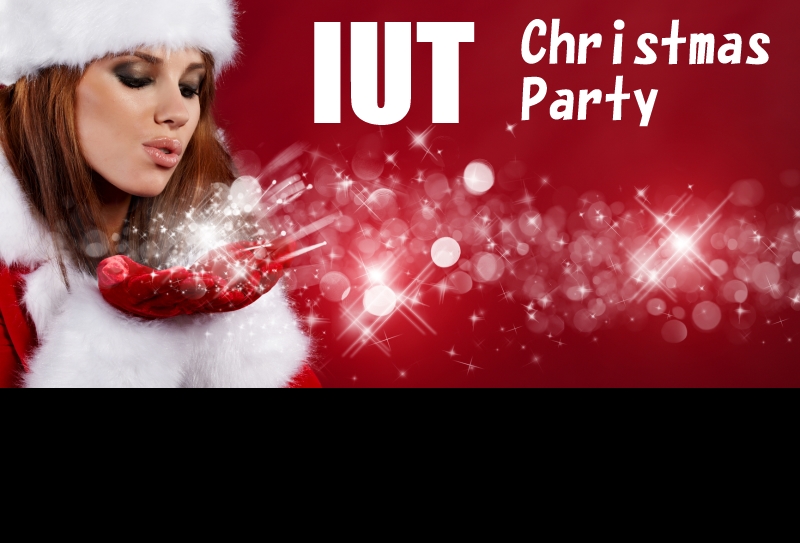 Bannière de la soirée « Christmas Party » de l'IUT