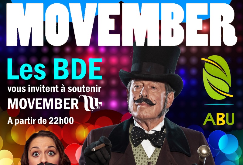 Bannière de la soirée « Movember » des BDE
