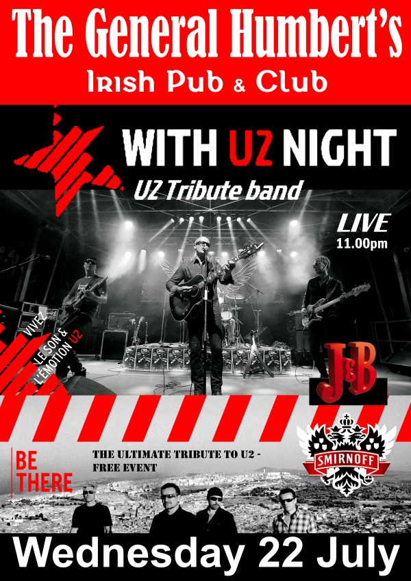 Affiche du concert en direct « With U2 Night »